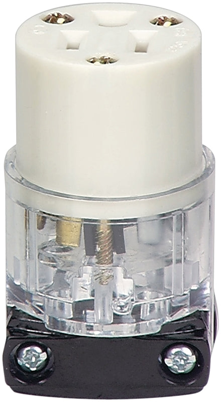 Eaton Wiring Devices WD8269 Electrical Connector, 2 -Pole, 15 A, 125 V, NEMA: NEMA 5-15, Clear