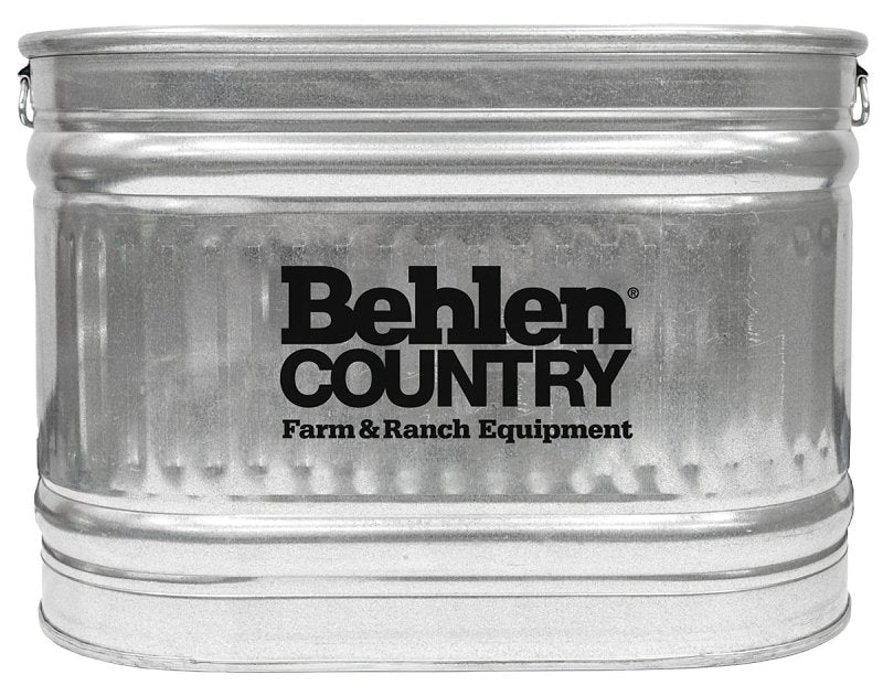 Behlen Country 50140018 Utility Tank with Handle, 55 gal, Steel, Galvanized