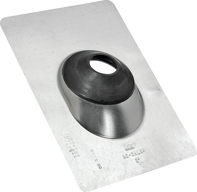 Hercules No-Calk Series 11854 Roof Flashing, 12-1/2 in OAL, 9 in OAW, Galvanized Steel