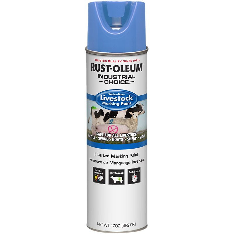 Rust-Oleum 383019 Marking Paint, Fluorescent Blue, 17 oz