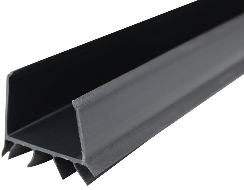 Loxcreen CF20645 Seal Door Under, 36 in L, Vinyl, Black