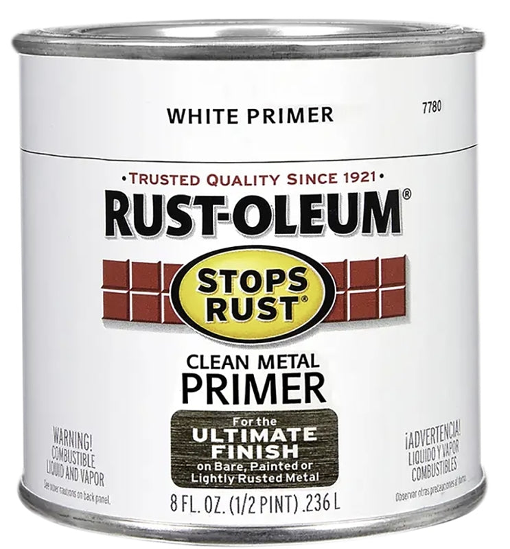 Rust-Oleum 7780730 Primer, Flat, White, 0.5 pt