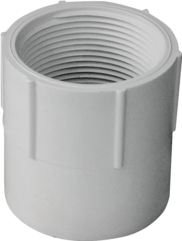 IPEX 435563 Pipe Adapter, 1-1/2 in, Socket x FPT, PVC, SCH 40 Schedule