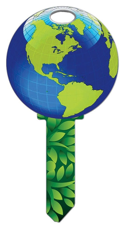 Lucky Line Key Shapes Series B127K Key Blank, Brass, Enamel, For: Kwikset Locks