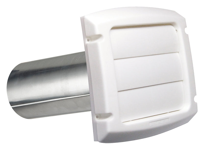 DUNDAS JAFINE ProVent LH3WXZ Exhaust Hood, 6-1/4 in W Hood, 0.85 in D Hood, 7 in H Hood, 3 in Duct, White Hood