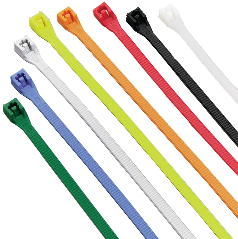 73242 ASST COLOR CABLE TIE 8IN