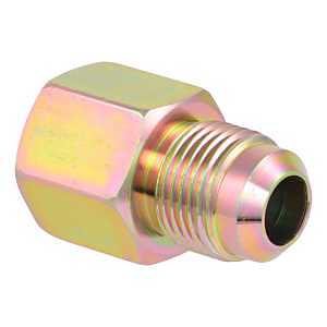 Eastman 65728B Gas Adapter, 1/2 in, Flare x FIP, Steel, Zinc-Plated