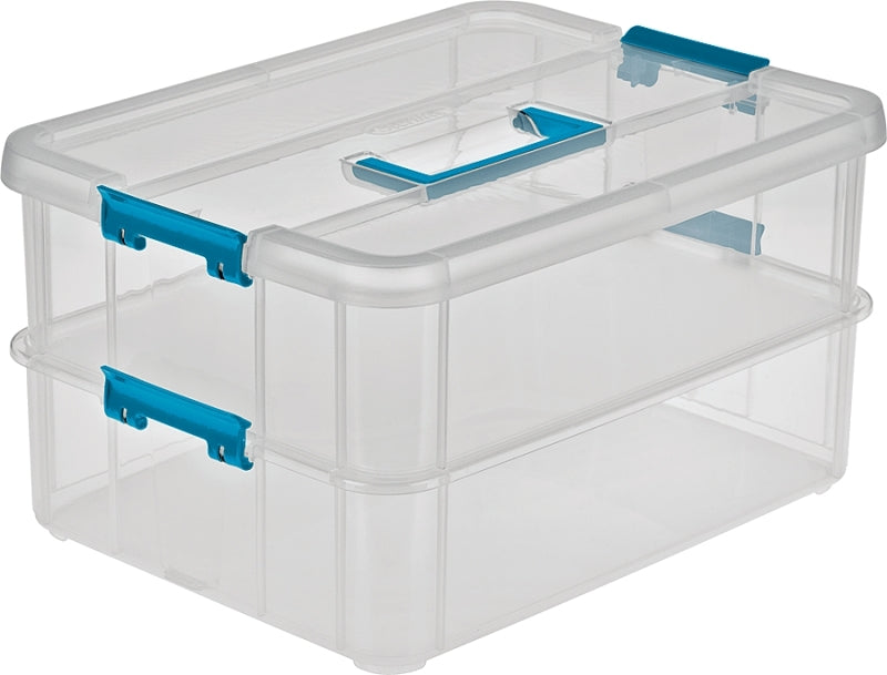 Sterilite 14228604 Tray Organizer, Clear, 14-3/8 in L, 10-3/4 in W, 7-3/4 in H