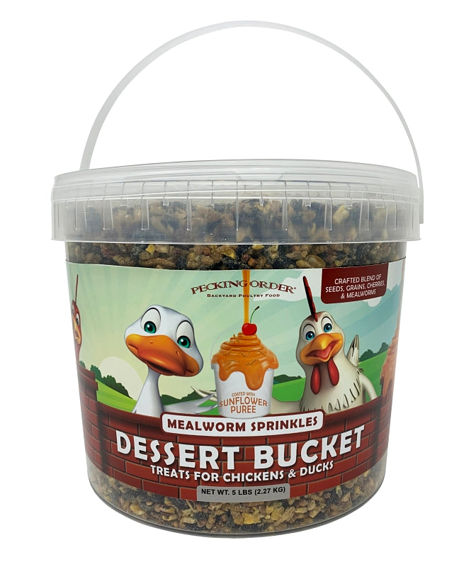 Pecking Order 9549 Dessert Mealworm Sprinkles, 5 lb Bucket