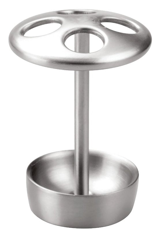 iDESIGN 22060 Toothbrush Holder, Stainless Steel, Brushed Silver, Free-Standing Mounting