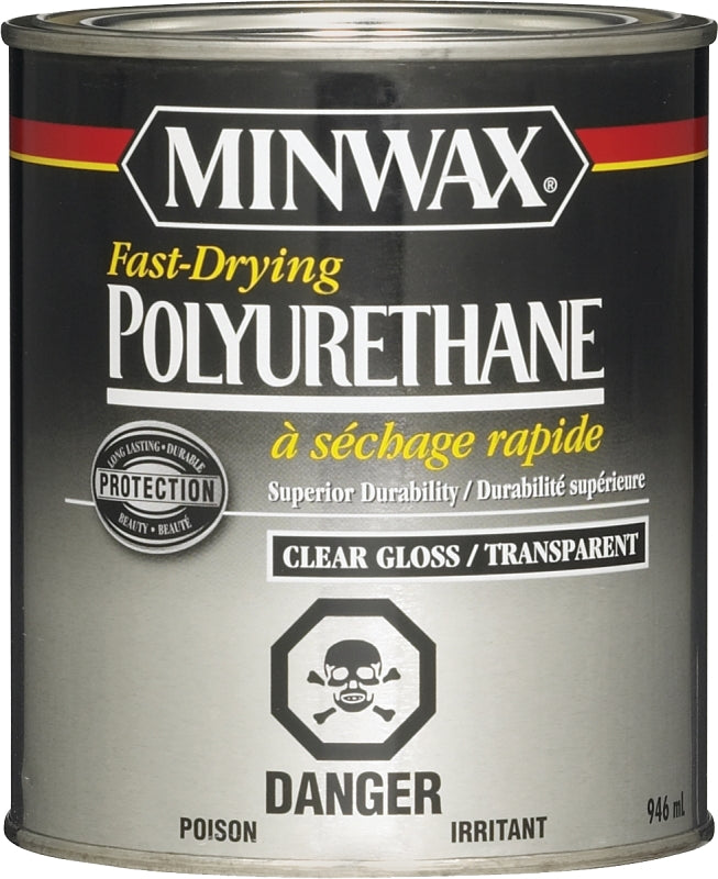 Minwax 300034444 Interior Varnish, Gloss, Liquid, Clear, 946 mL, Can