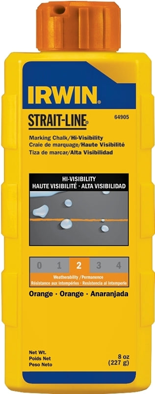 Irwin 64905 Marking Chalk Refill, Orange, Temporary