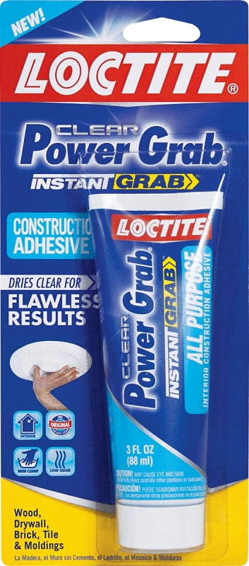 Loctite 2031710 Interior Construction Adhesive, White, 3 fl-oz Squeeze Tube