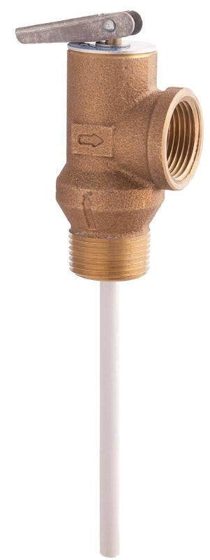 Watts 100XL Series 0066100 Relief Valve, 3/4 in, MNPT x FNPT, Bronze Body