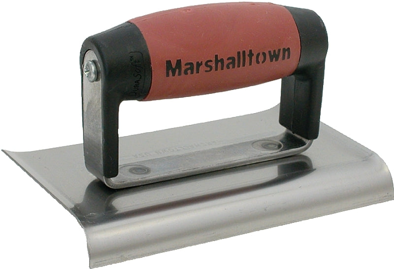 Marshalltown DuraSoft Series 138D Hand Edger, 6 in L Blade, 4 in W Blade, HCS Blade, 5/8 in Lip, 1/2 in Lip Radius