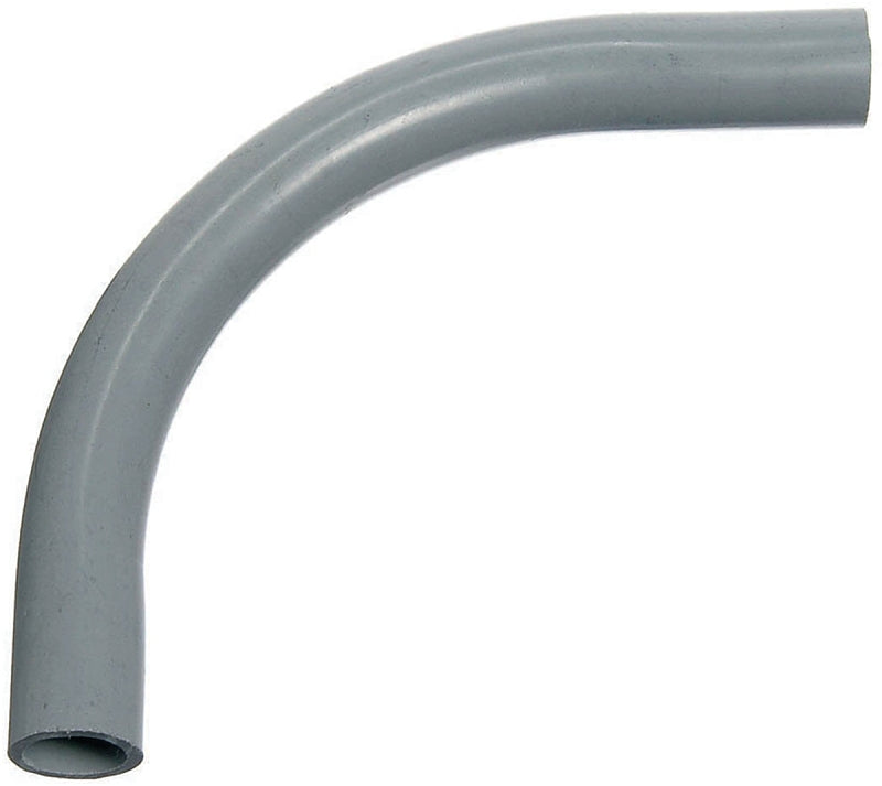 Carlon UA9DK Conduit Elbow, 90 deg Angle, 2-1/2 in Plain End, PVC, Gray