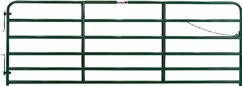 Tarter 2GGCH10 Farm Gate, 10 ft W Gate, 52 in H Gate, Steel Frame, Green