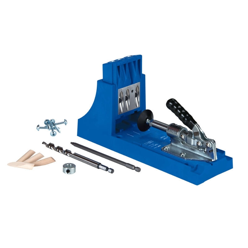 Kreg K4 Series Pocket Hole Jig, Includes: (1) 6 in Square Driver, (1) Starter Kreg Screw Set, (1) Pocket-Hole Plug Set