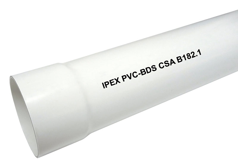 IPEX 4033 Sewer Pipe, 3 in, 10 ft L, PVC