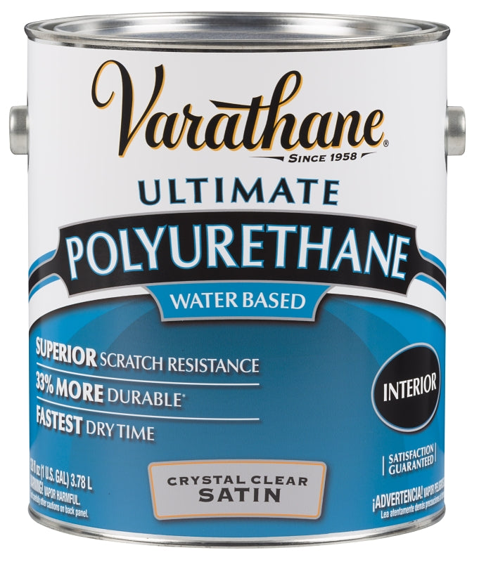 Rust-Oleum 200231 Polyurethane, Liquid, Crystal Clear, 1 gal, Can