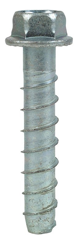 Simpson Strong-Tie Titen HD THD50300HF1 Heavy-Duty Screw Anchor, 1/2 in Dia, 3 in L, Carbon Steel, Zinc