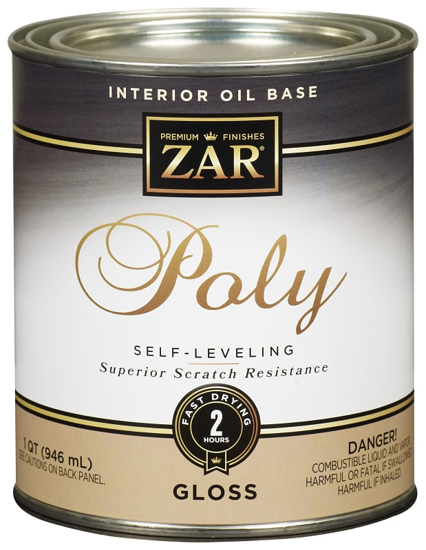 ZAR 32812 Polyurethane, Gloss, Liquid, Clear, 1 qt, Can