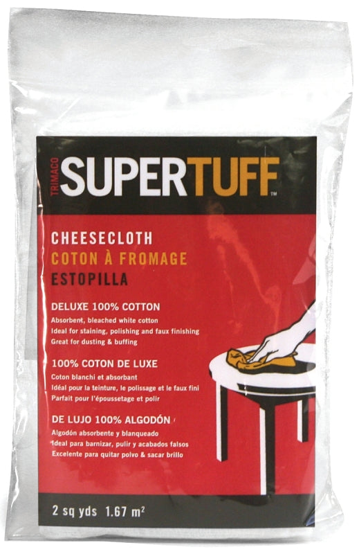 Trimaco SuperTuff 10301 Cheese Cloth, Cotton, White, 12/PK