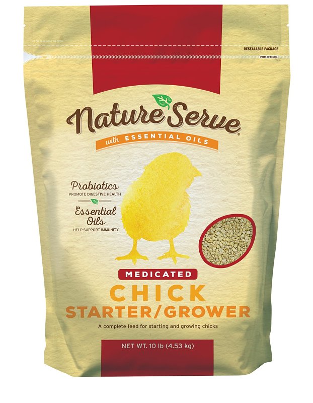 NatureServe 101110 Chick Starter Grower Feed, Crumble, 10 lb Bag