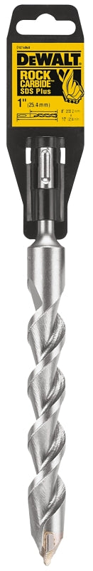 DeWALT DW5464 Hammer Drill Bit, 1 in Dia, 10 in OAL, Helix Flute, 4-Flute, 25/64 in Dia Shank, SDS Plus Shank