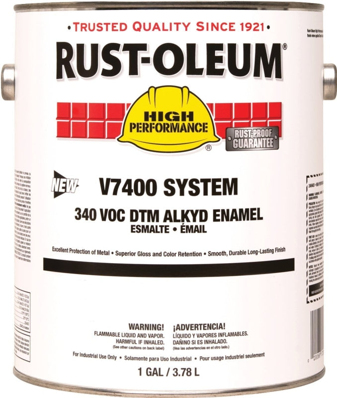 Rust-Oleum 245477 Enamel Paint, Oil, Safety Orange, 1 gal, Can, 230 to 450 sq-ft/gal Coverage Area