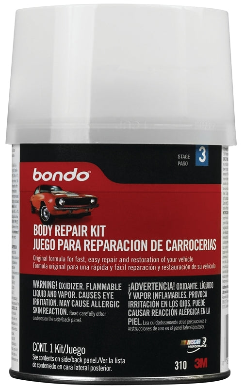 Bondo 310 Body Repair Kit Can, Liquid, Pungent Styrene, Slight Ester