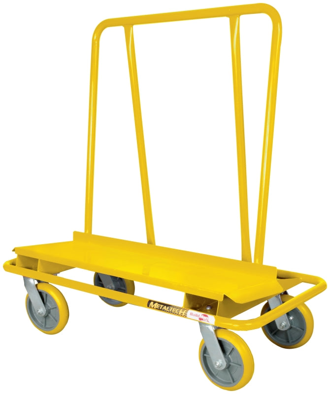 Metaltech I-DCL8YGR31 Drywall Cart, 80 lb, 14, Steel, 49-1/4 in OAL, 22-1/4 in OAW