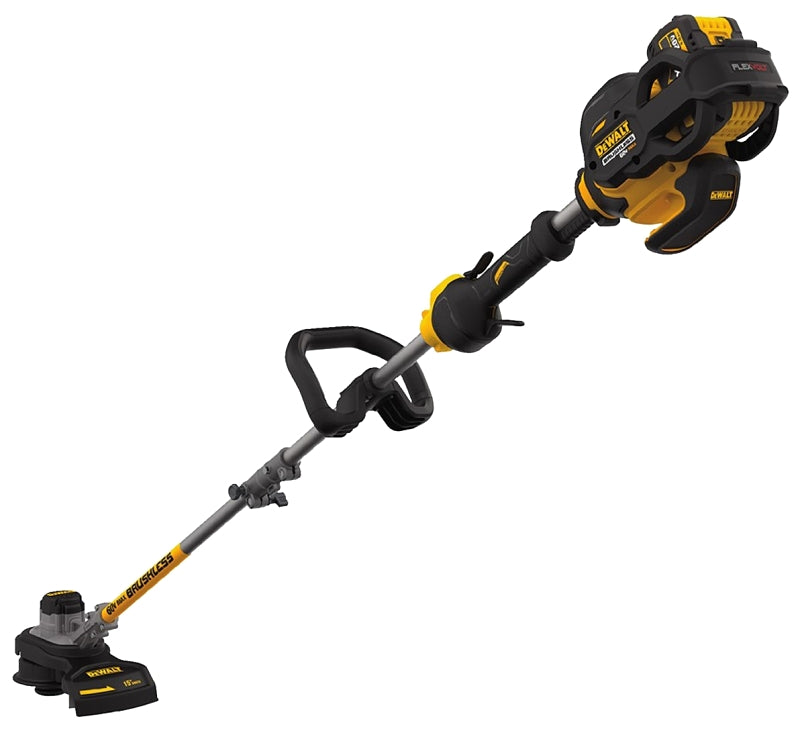 DeWALT DCST970X1S String Trimmer Kit, Battery Included, 3 Ah, 60 V, Lithium-Ion, 0.08 to 0.095 in Dia Line