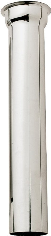 Plumb Pak PP9-8CP Sink Tailpiece, 1/2 in, 8 in L, Flange, Brass