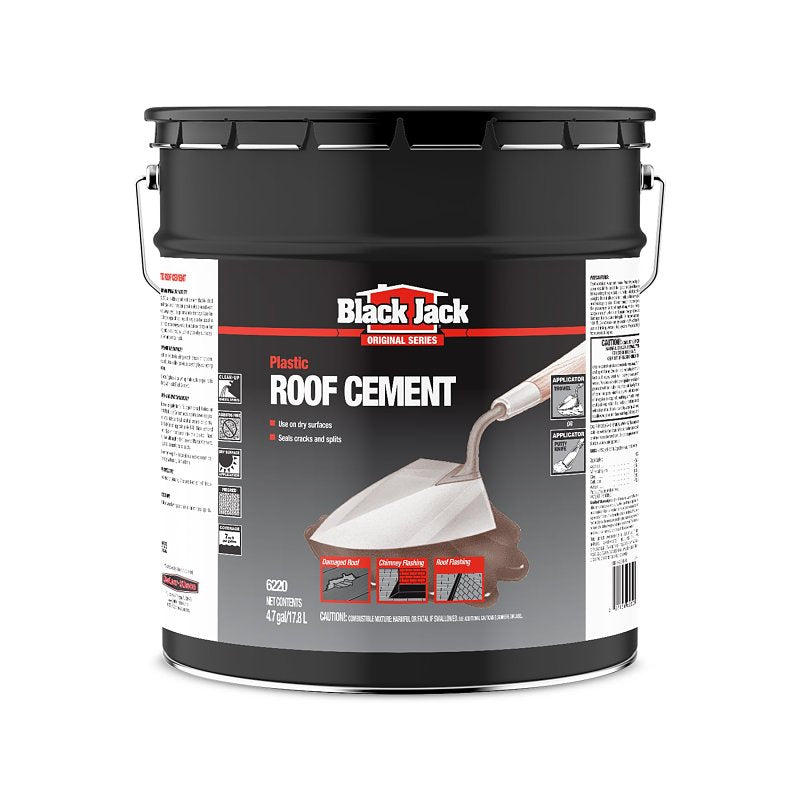 Black Jack 6220-9-30 Plastic Roof Cement, 4.75 gal