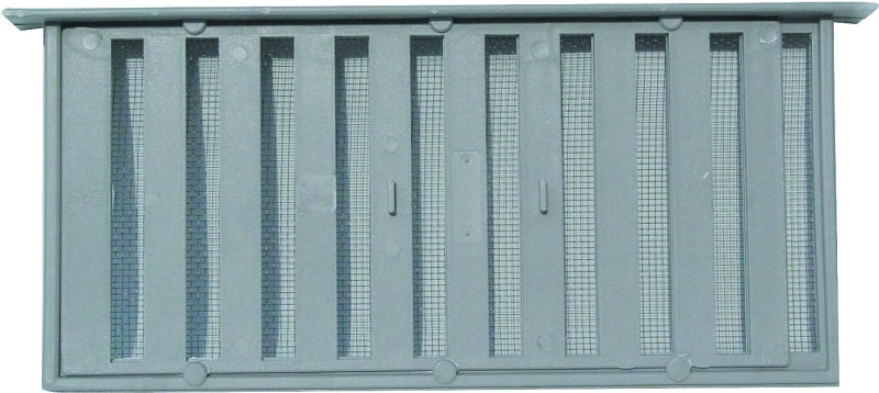Witten Vent PMS-1 Foundation Vent, 40 sq-in Net Free Ventilating Area, Polypropylene, Gray