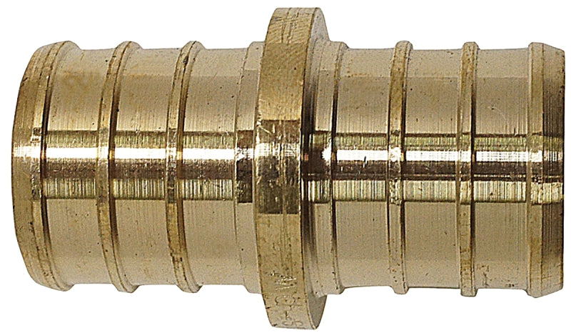 Apollo ApolloPEX Series APXC3410PK Coupling, 3/4 in, Barb, Brass, 200 psi Pressure