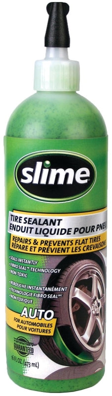 Slime 10019 Tire Sealant, 16 oz, Liquid, Slight Ammonia