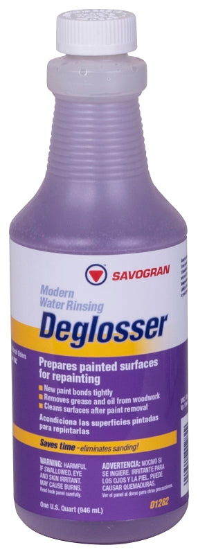 Savogran 1282 Deglosser, Liquid, 1 qt