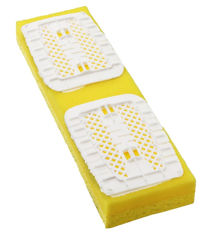 Libman Big Gator 3959 Mop Refill, Snap-On, Sponge, Yellow