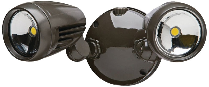 Heath Zenith HZ-8486-BZ-A Non-Motion Security Light, 120 V, 2-Lamp, LED Lamp, 1526 Lumens, 5000 K Color Temp