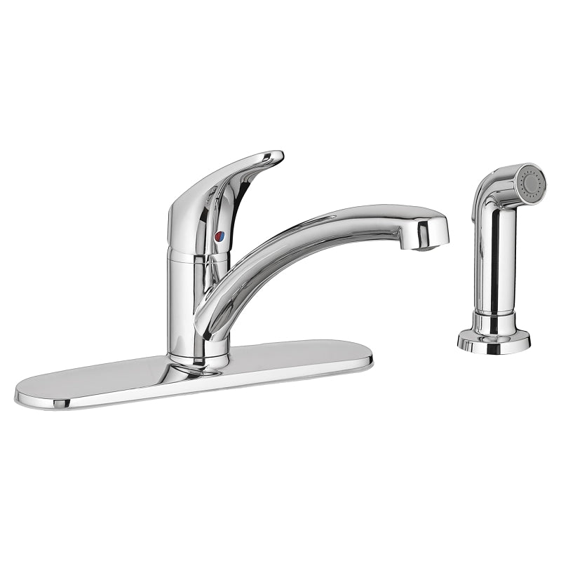 American Standard Colony Pro Series 7074040.002 Kitchen Faucet, 1.5 gpm, 1-Faucet Handle, 4-Faucet Hole, Brass, Deck