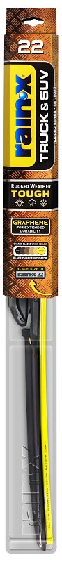 Rain-X Truck & SUV 870222 Wiper Blade, Beam Blade, 22 in L Blade, Synthetic Rubber