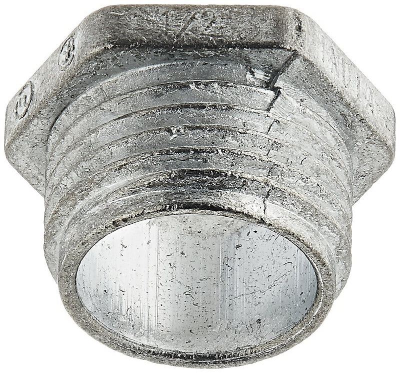 Halex 20701 Conduit Chase Nipple, 1/2 in Threaded, 1.02 in OD, Zinc, 2/BAG