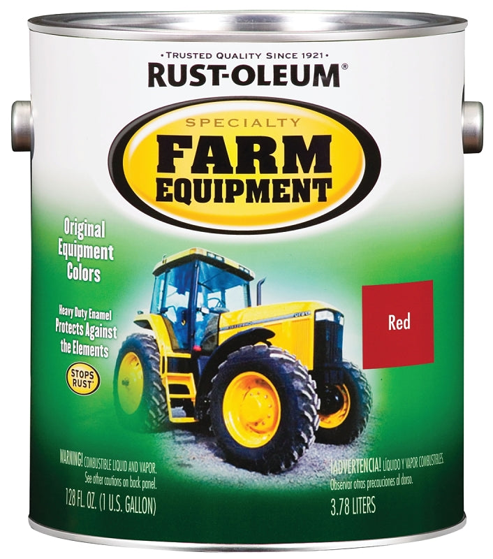 RUST-OLEUM SPECIALTY 7466402 Farm Equipment Enamel, International Red, 1 gal Can