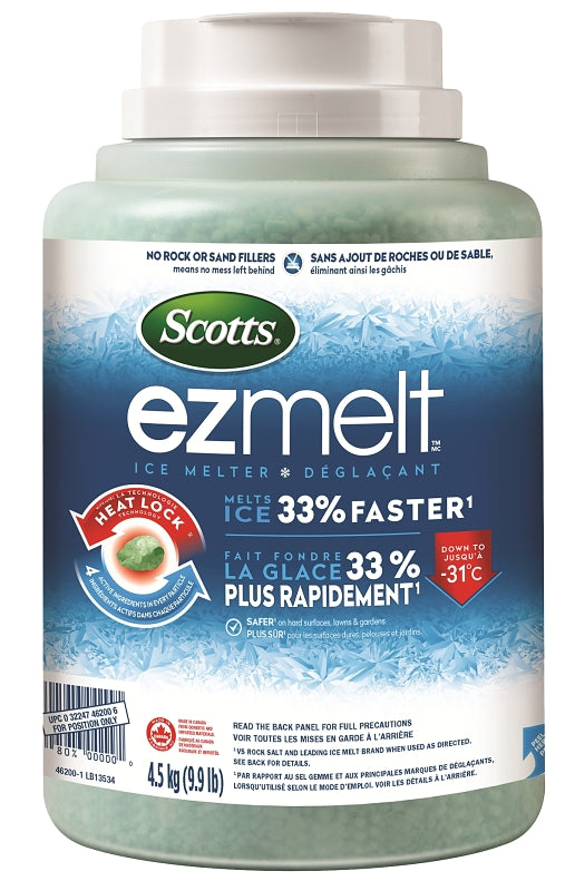 Scotts ezMelt 46200 Ice Melter, Pellet, 4.5 kg Jug