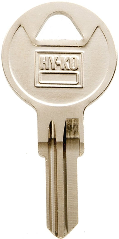 Hy-Ko 11010WTP1 Key Blank, Brass, Nickel, For: Wright Cabinet, House Locks and Padlocks
