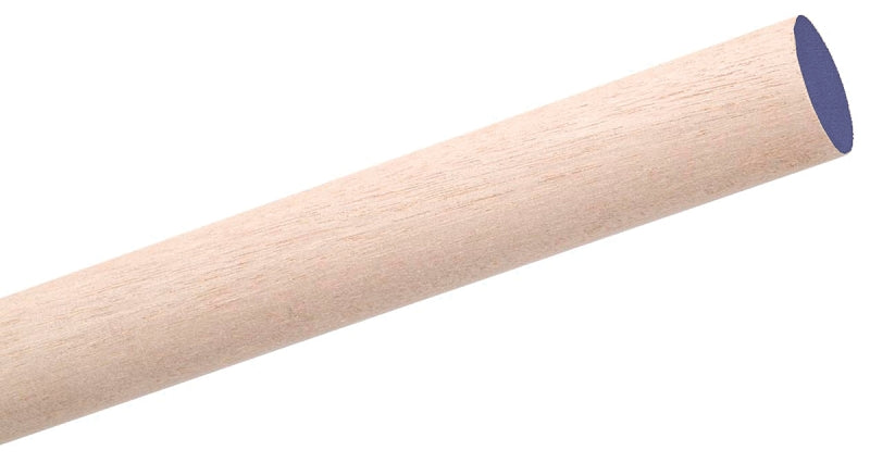 Waddell 6314UB Dowel Rod, 7/8 in Dia, 36 in L, Aspen Wood, Purple