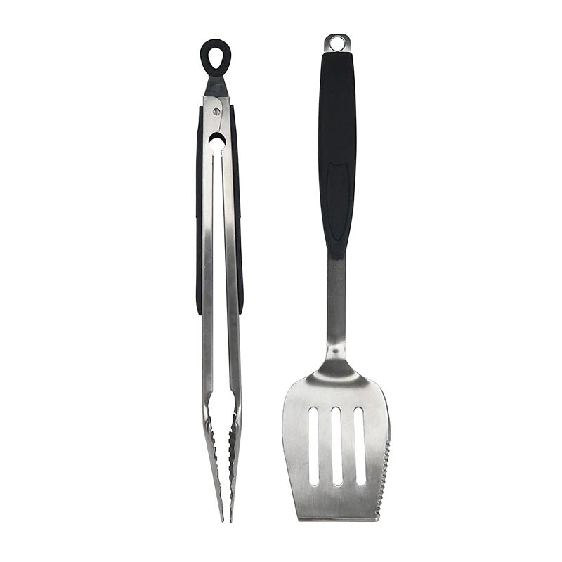 Mr. BAR-B-Q 02939Y Barbecue Set, Stainless Steel Blade, Stainless Steel, Rubber Handle, Comfortable, Non-Slip Handle