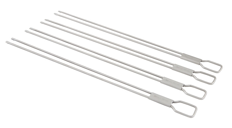 Broil King 64049 Dual Prong Skewer, 12 in OAL, Stainless Steel Head